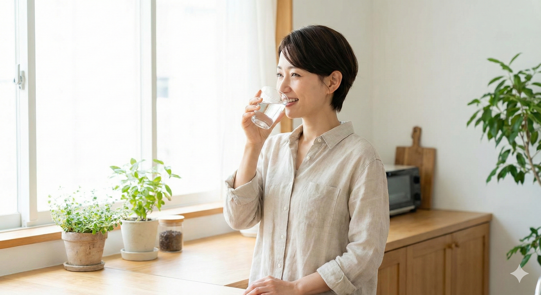 水を飲むと太る気がする。  その違和感、更年期では普通です
